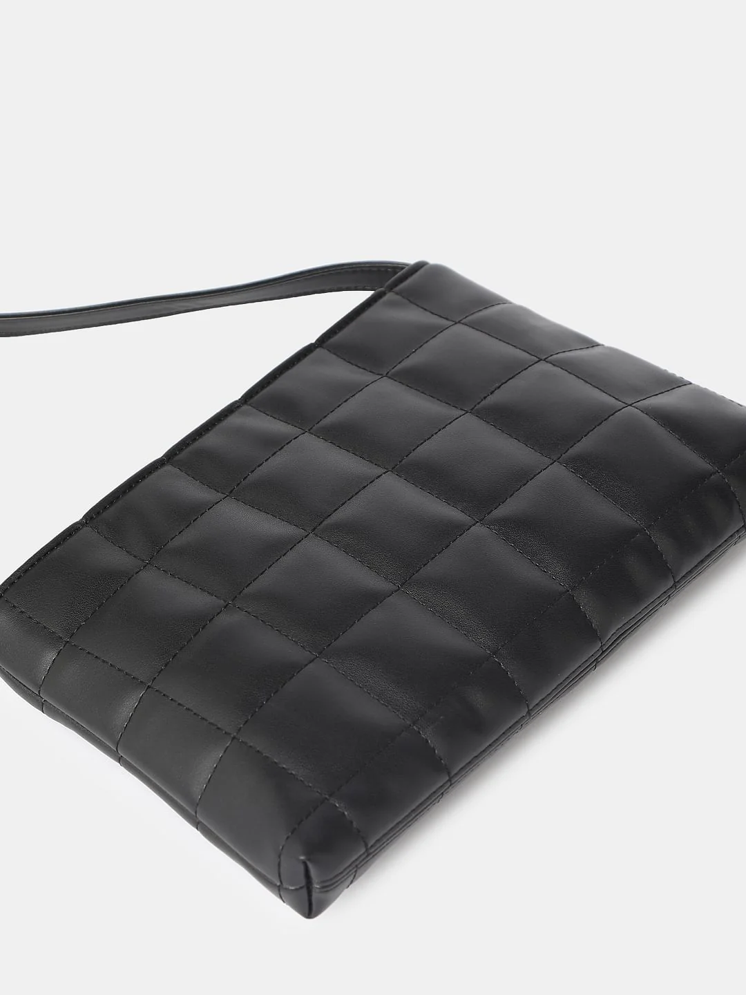 Black Structured Sling Bag - Image 5