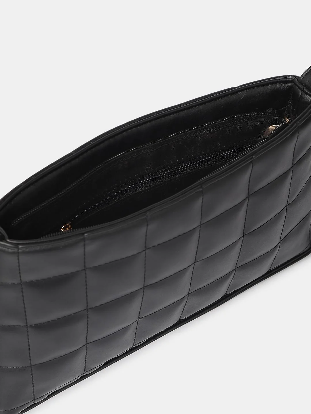 Black Structured Sling Bag - Image 6