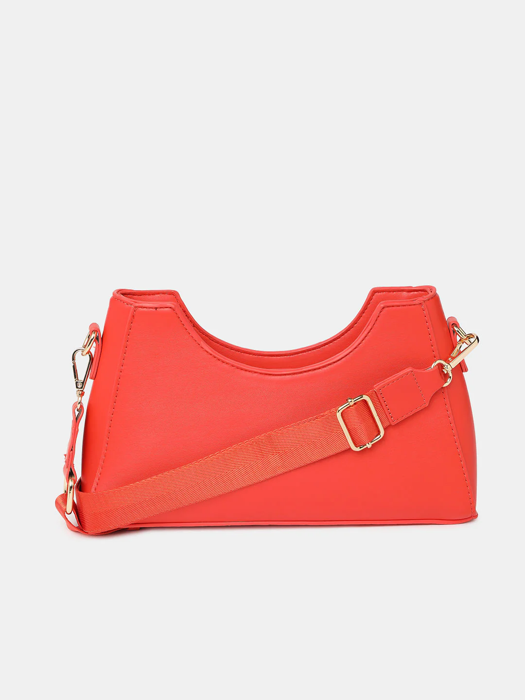 Peach Structured Sling Bag - Image 2