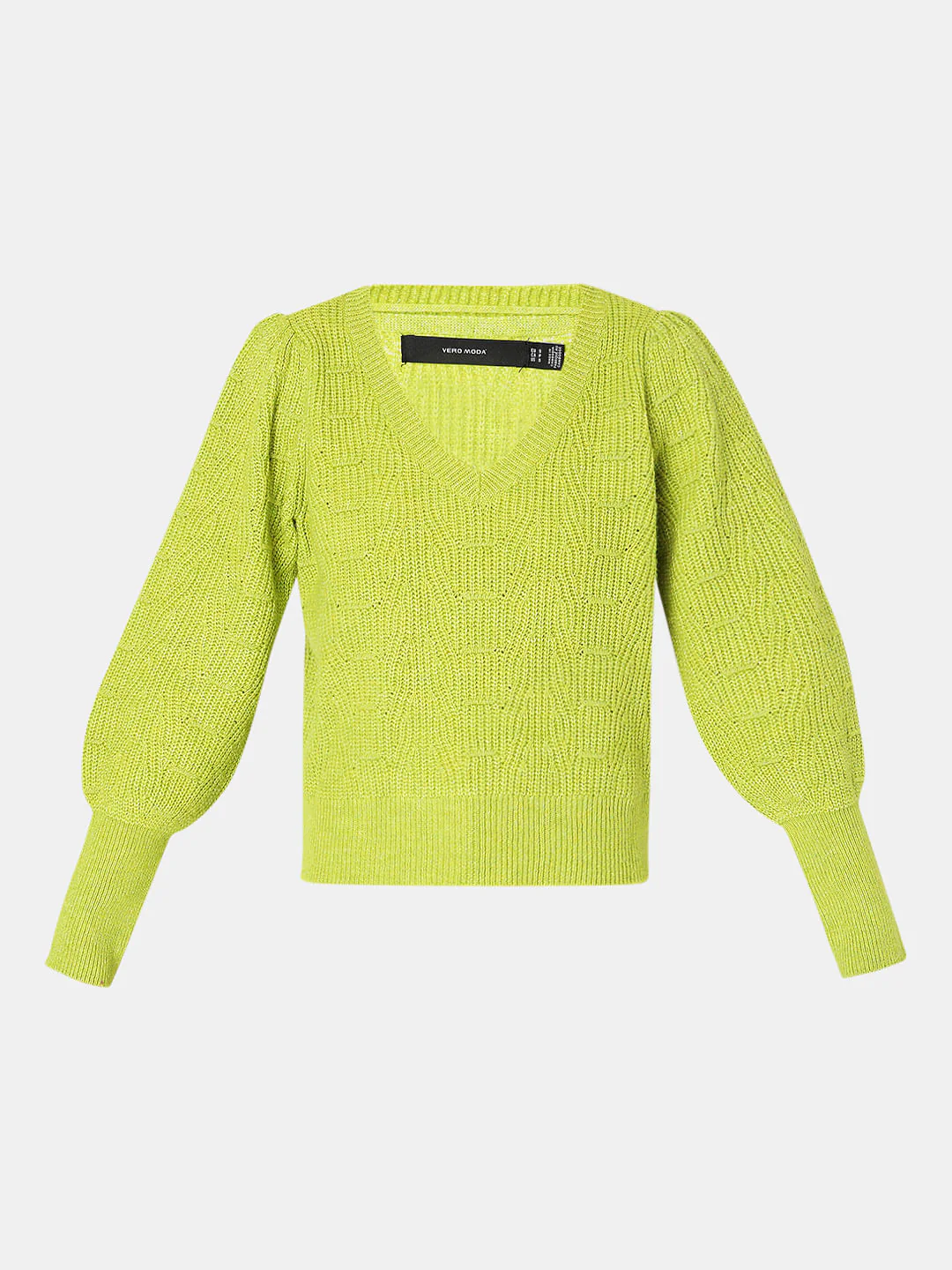 Green Pointelle Pullover - Image 7