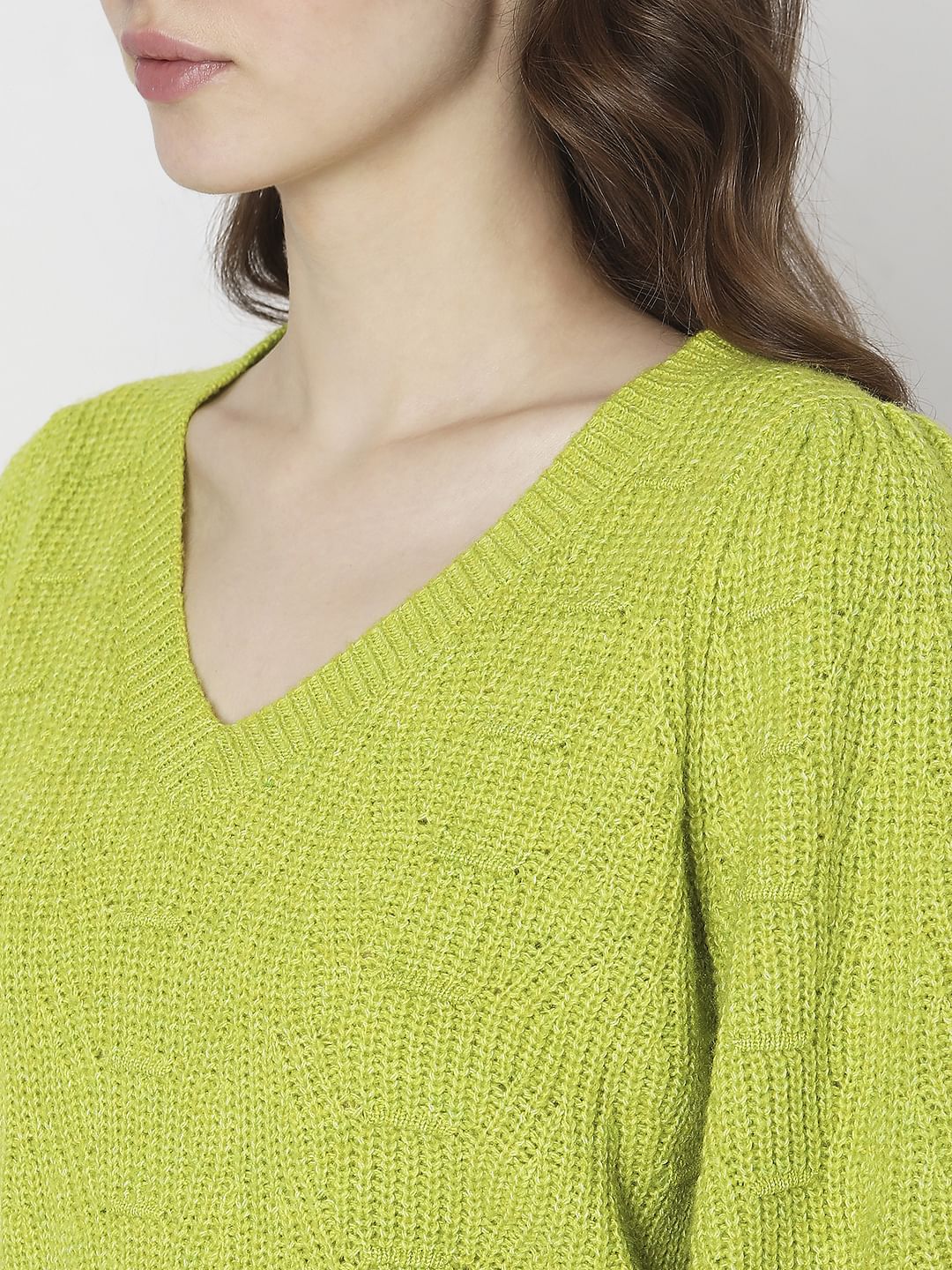 Green Pointelle Pullover - Image 8
