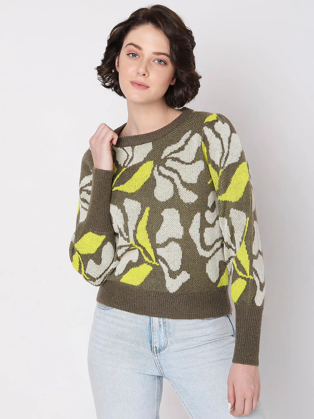 Green Printed Pullover - Image 2