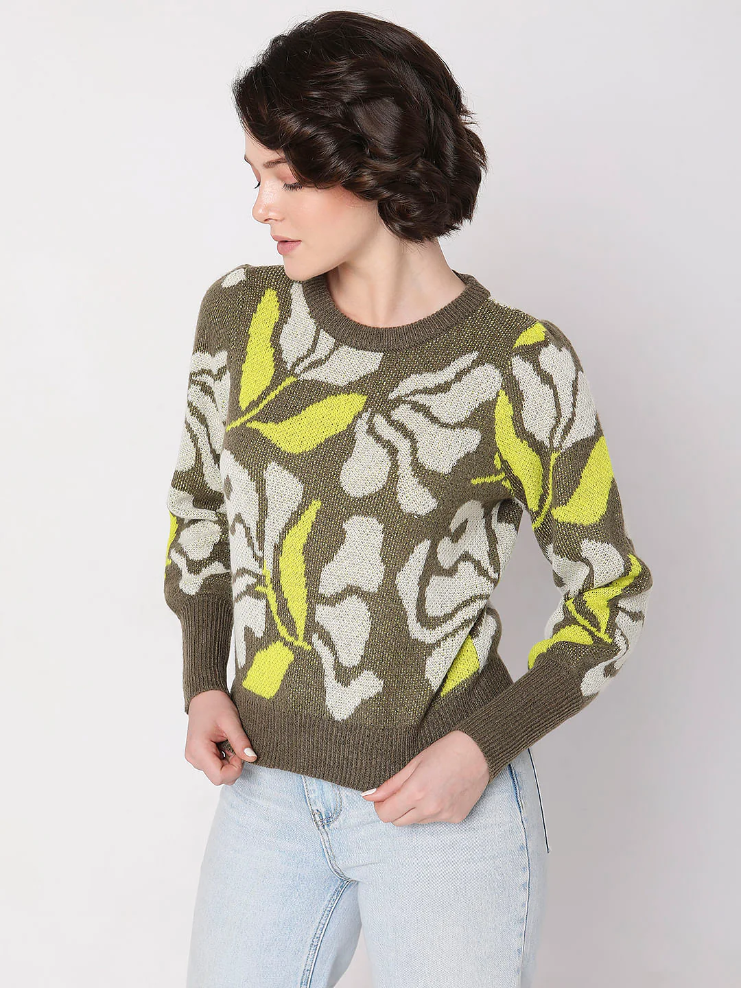 Green Printed Pullover - Image 3