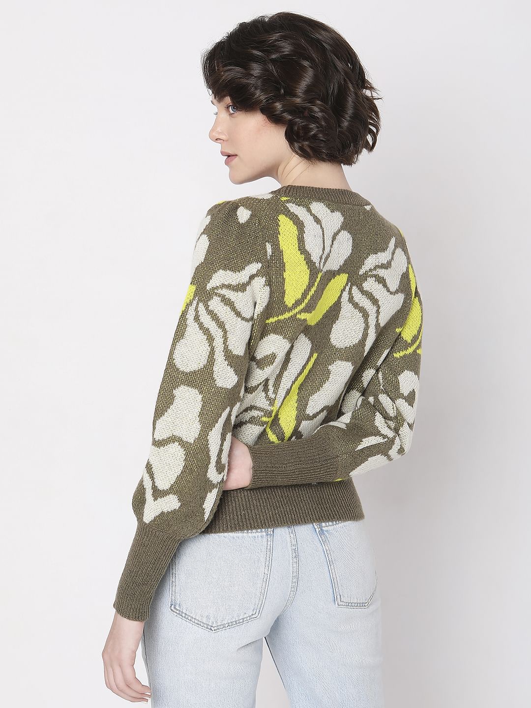 Green Printed Pullover - Image 4