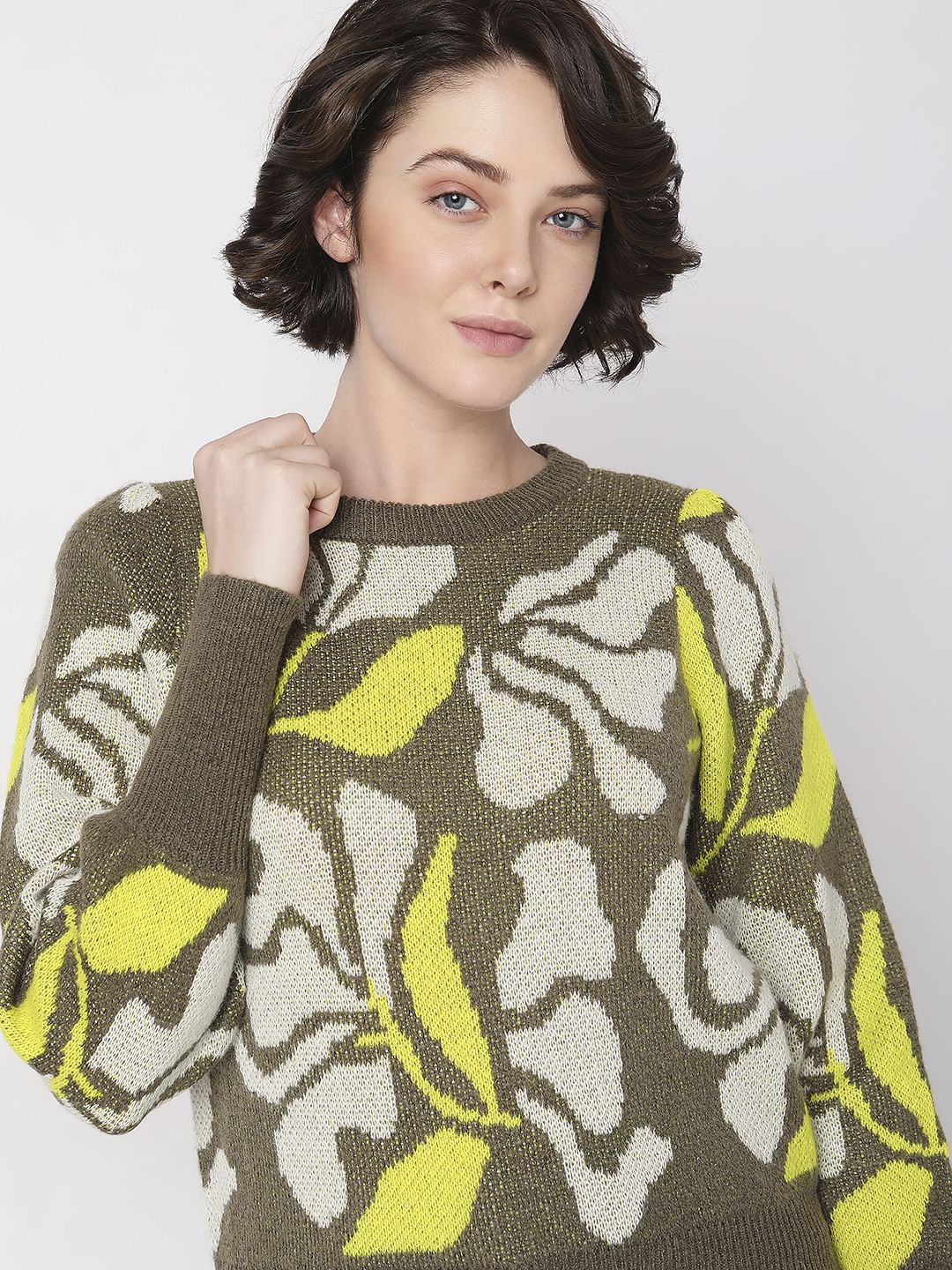 Green Printed Pullover - Image 6