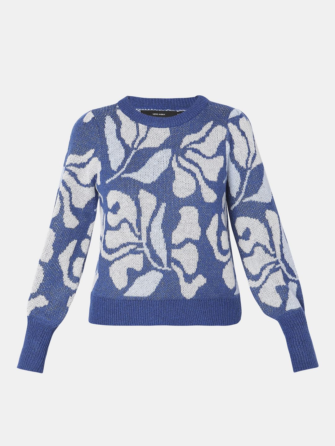 Blue Printed Pullover - Image 7