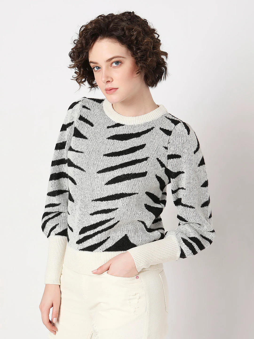 Black Printed Pullover - Image 3