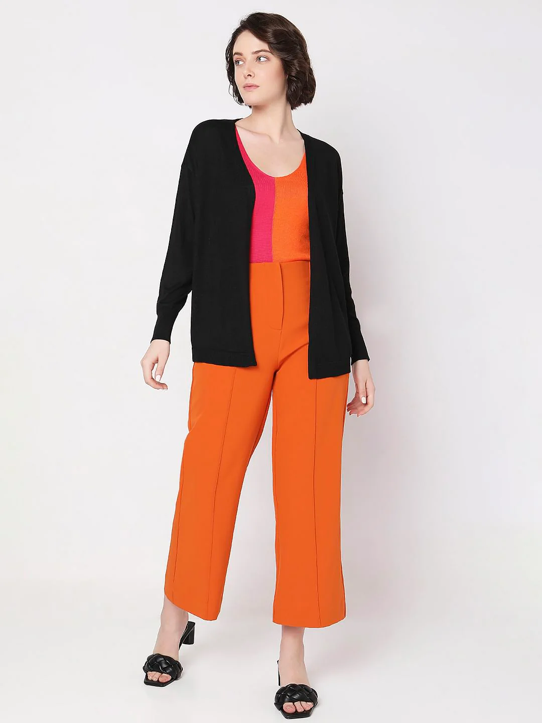 Black Open Cardigan - Image 6