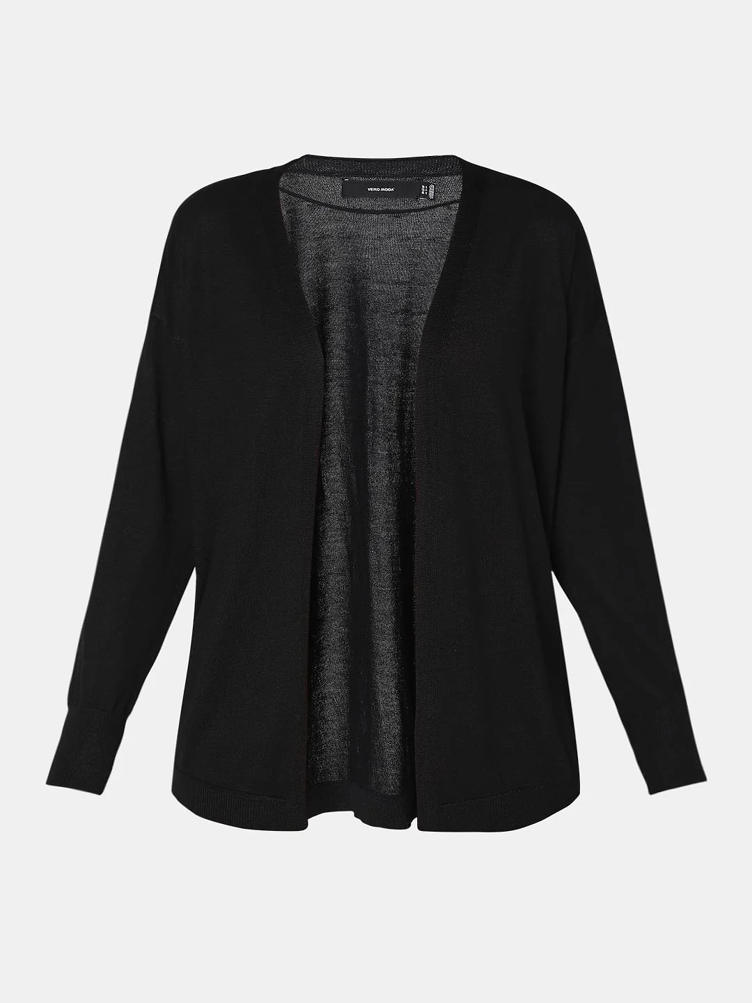 Black Open Cardigan - Image 7