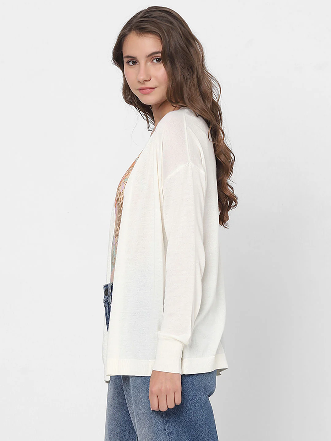 Off-White Front Open Cardigan - Image 3
