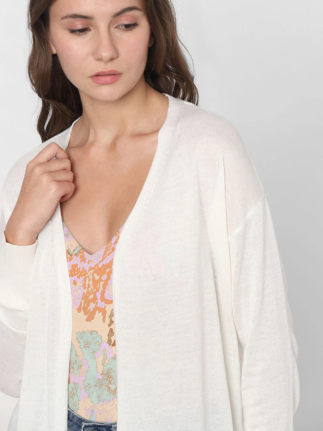 Off-White Front Open Cardigan - Image 8