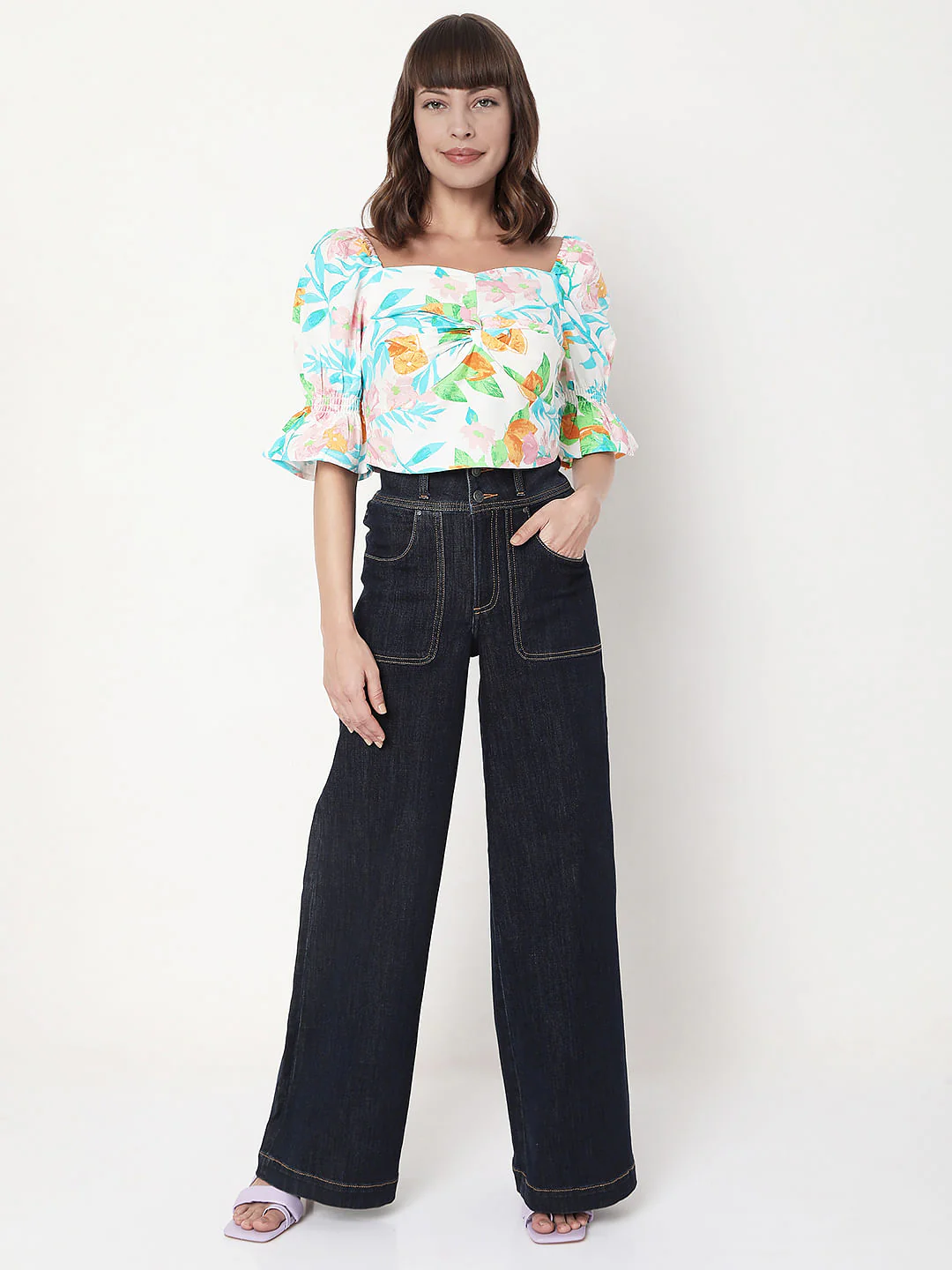 White Floral Top - Image 5