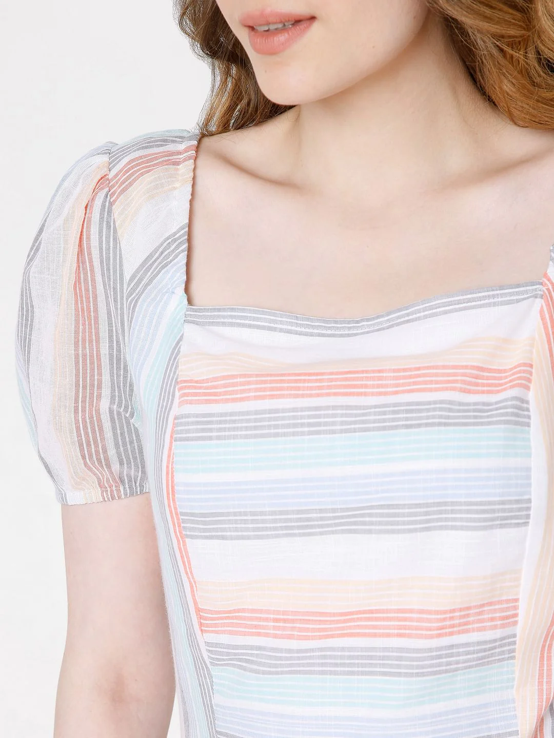 Multi-Coloured Yarn Dyed Dress - Image 6