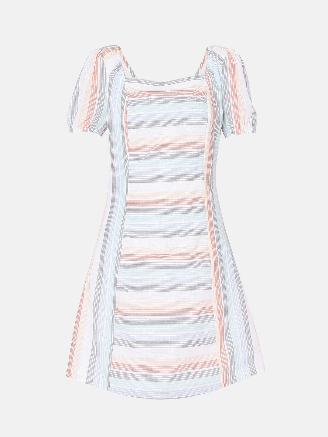 Multi-Coloured Yarn Dyed Dress - Image 7