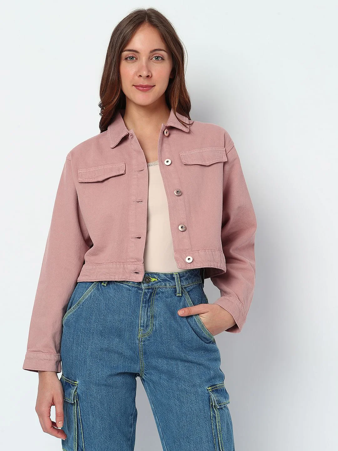 Pink Denim Jacket - Image 2