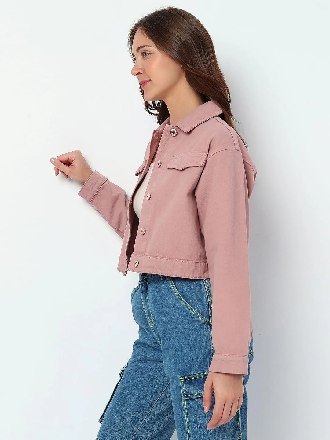 Pink Denim Jacket - Image 3