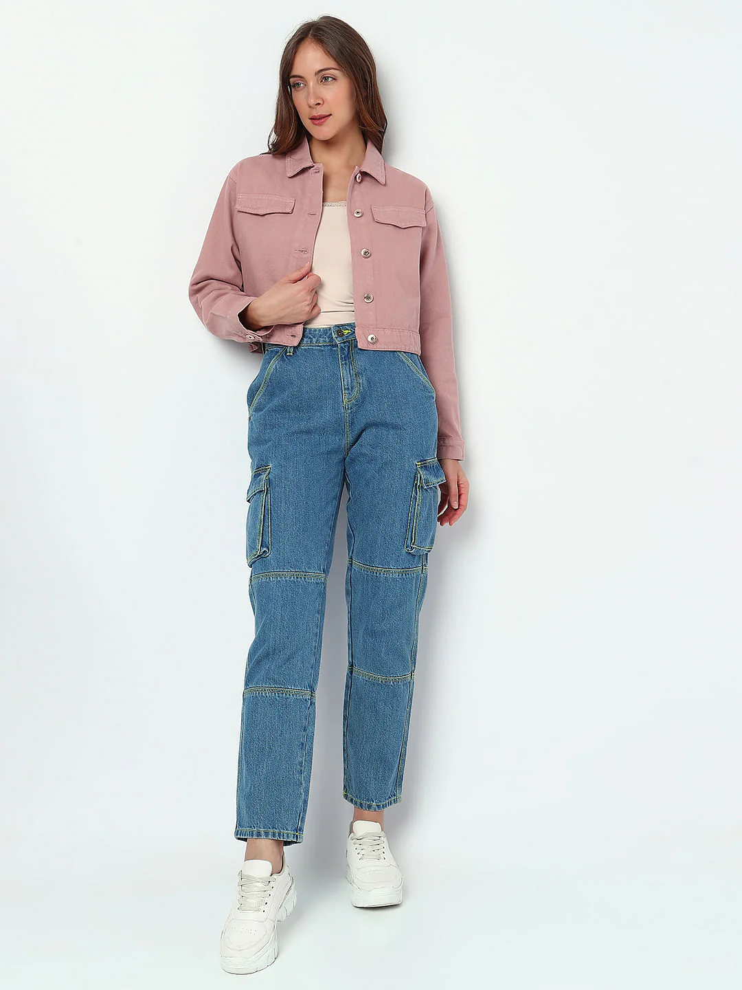 Pink Denim Jacket - Image 5