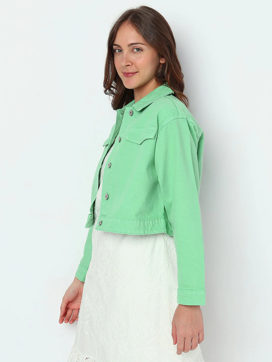 Green Denim Jacket - Image 3