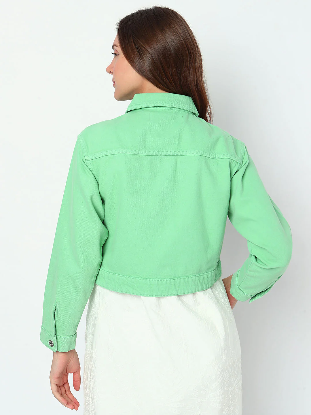 Green Denim Jacket - Image 4