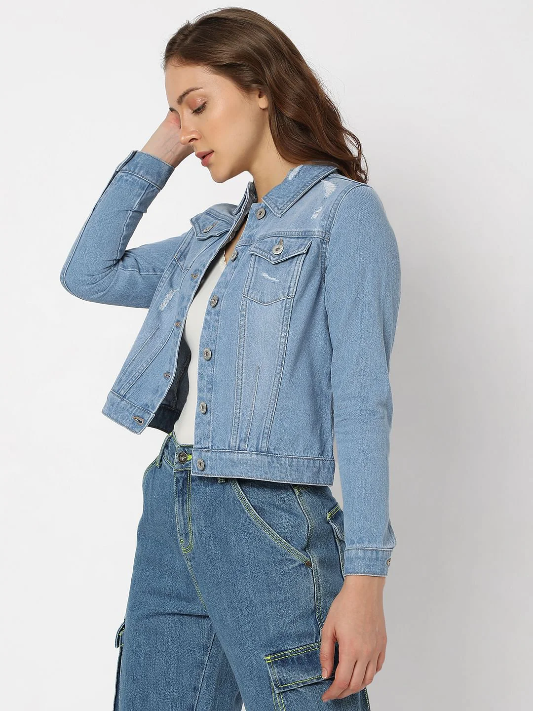 Blue Trucker Denim Jacket - Image 3