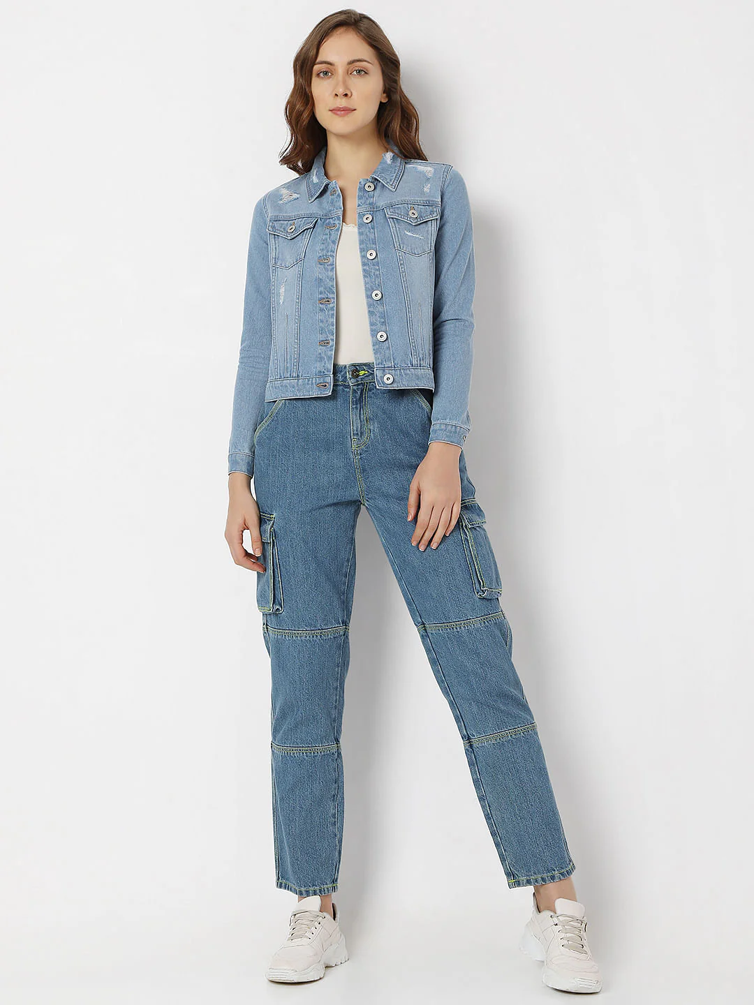 Blue Trucker Denim Jacket - Image 5