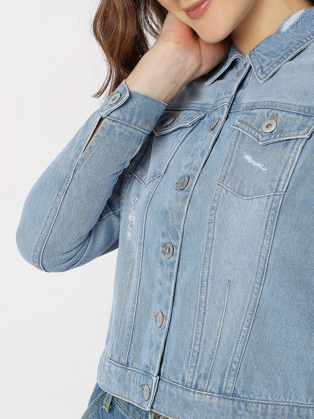 Blue Trucker Denim Jacket - Image 6