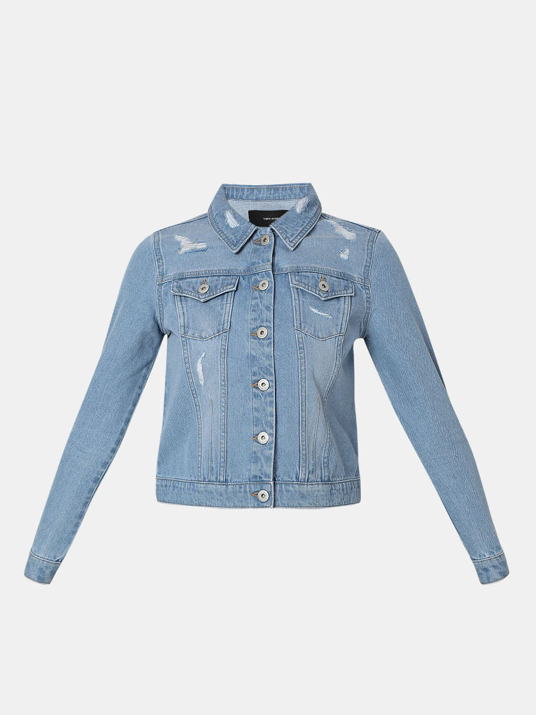 Blue Trucker Denim Jacket - Image 7