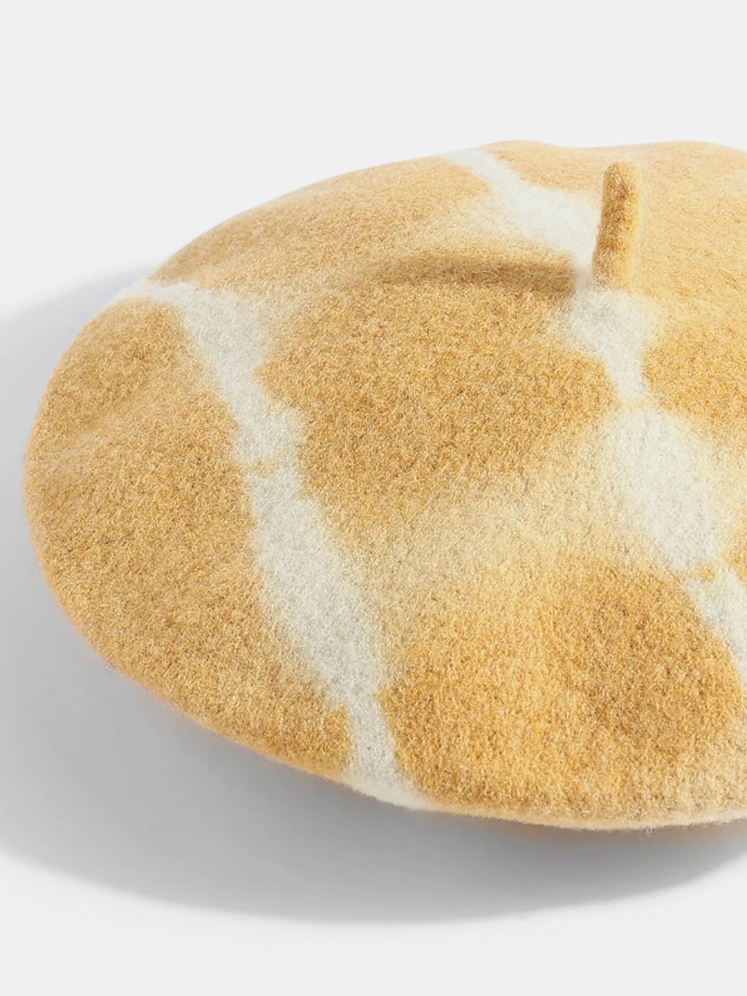 Yellow Tie-Dye Beret - Image 3