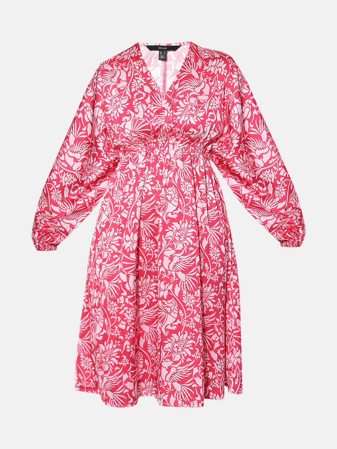 Pink Abstract Print Dress - Image 6