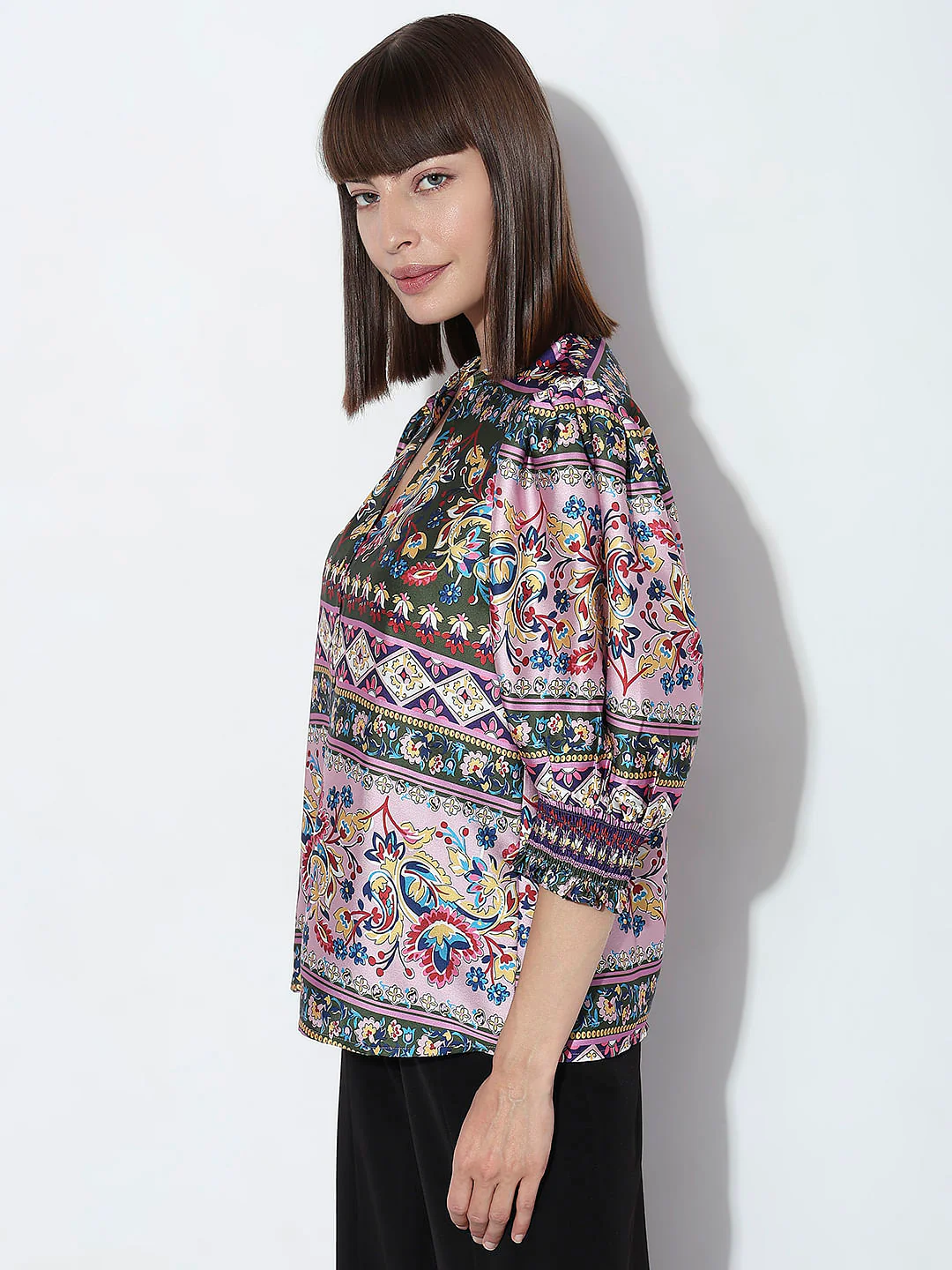 Purple All Over Print Top - Image 3