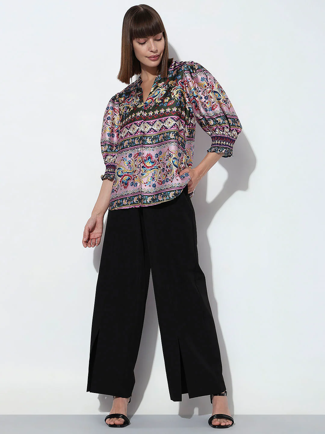 Purple All Over Print Top - Image 5