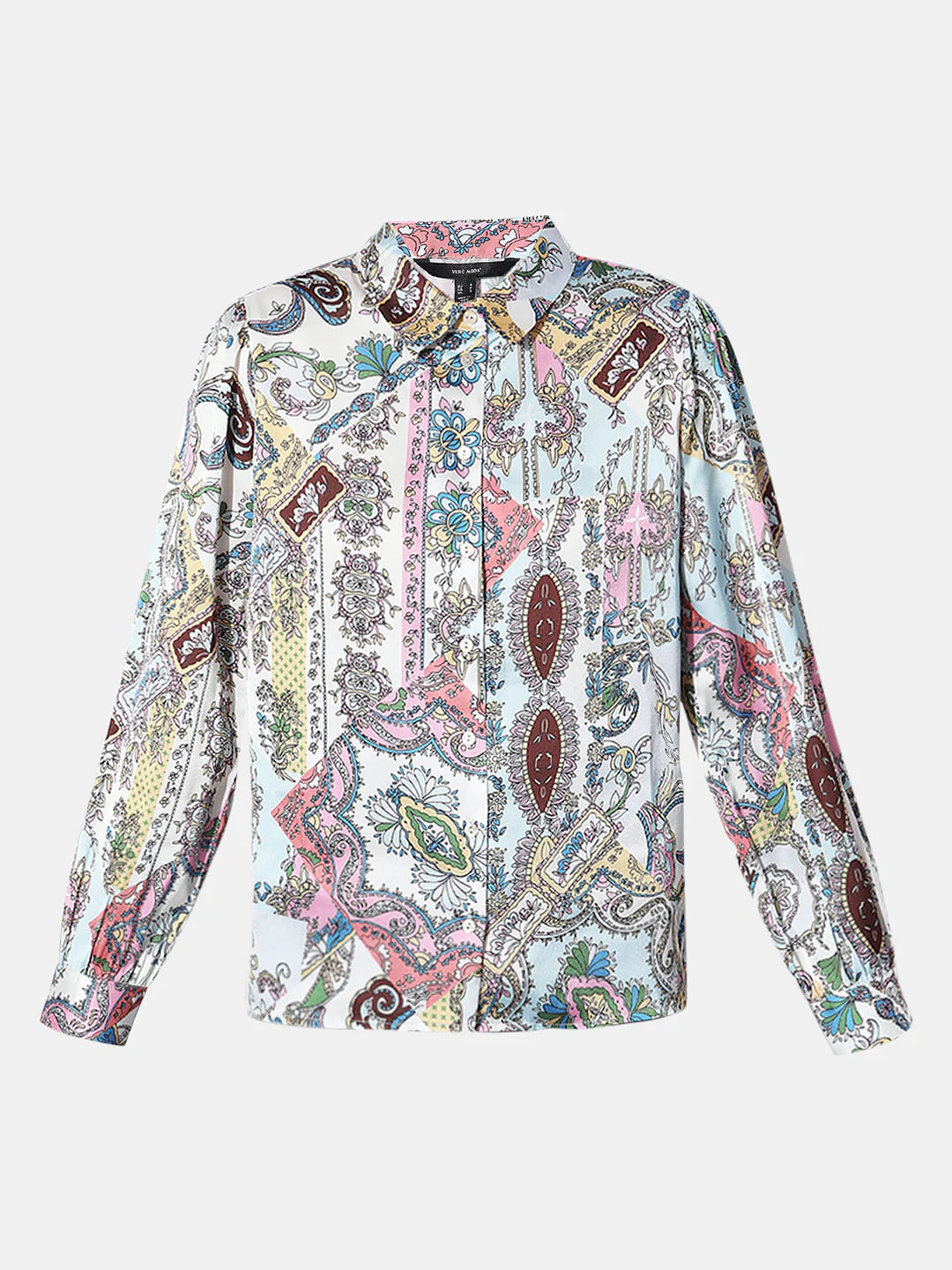 Sea Green Abstract Print Shirt - Image 7