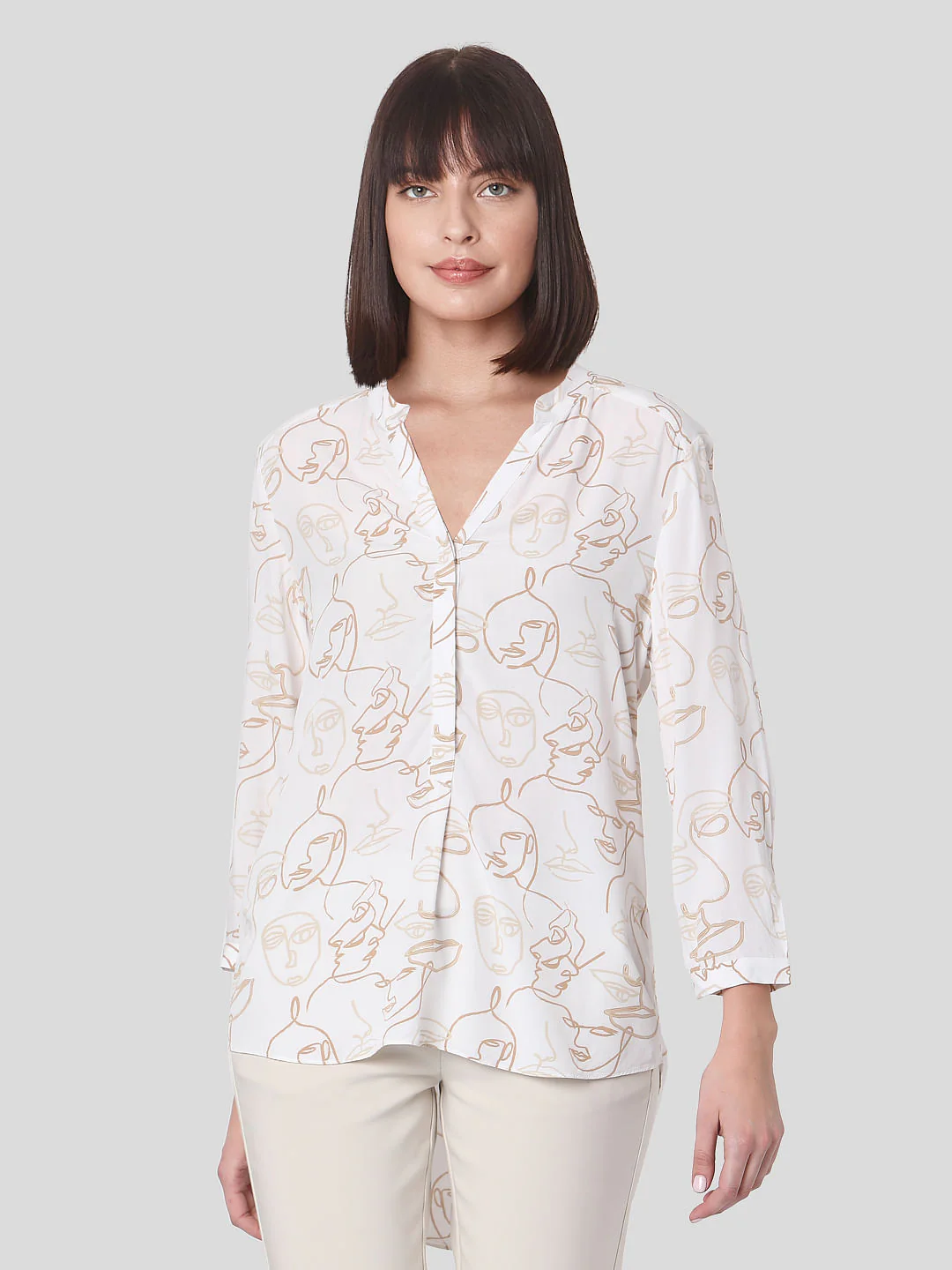 White Face Print Top - Image 2