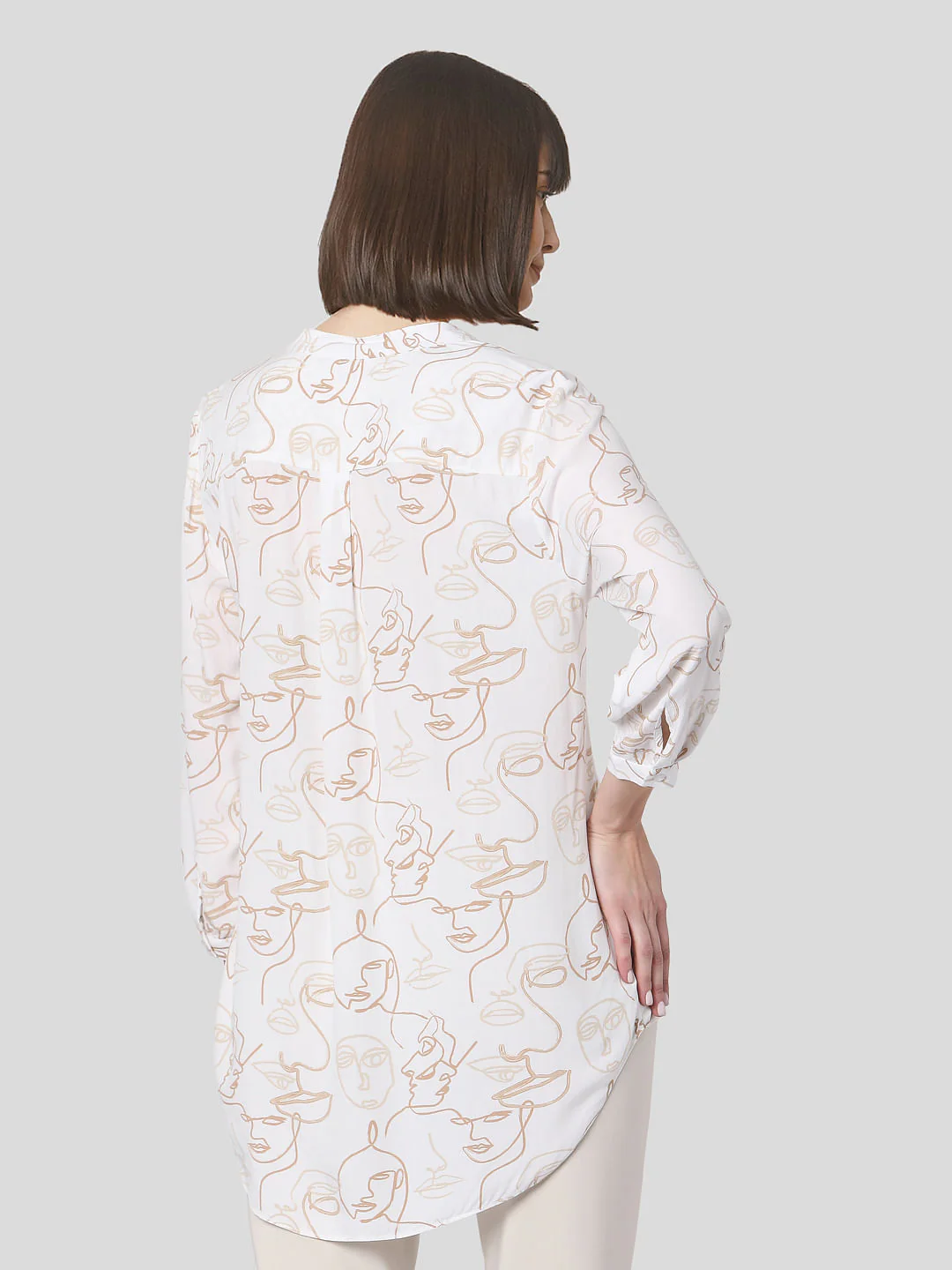 White Face Print Top - Image 4