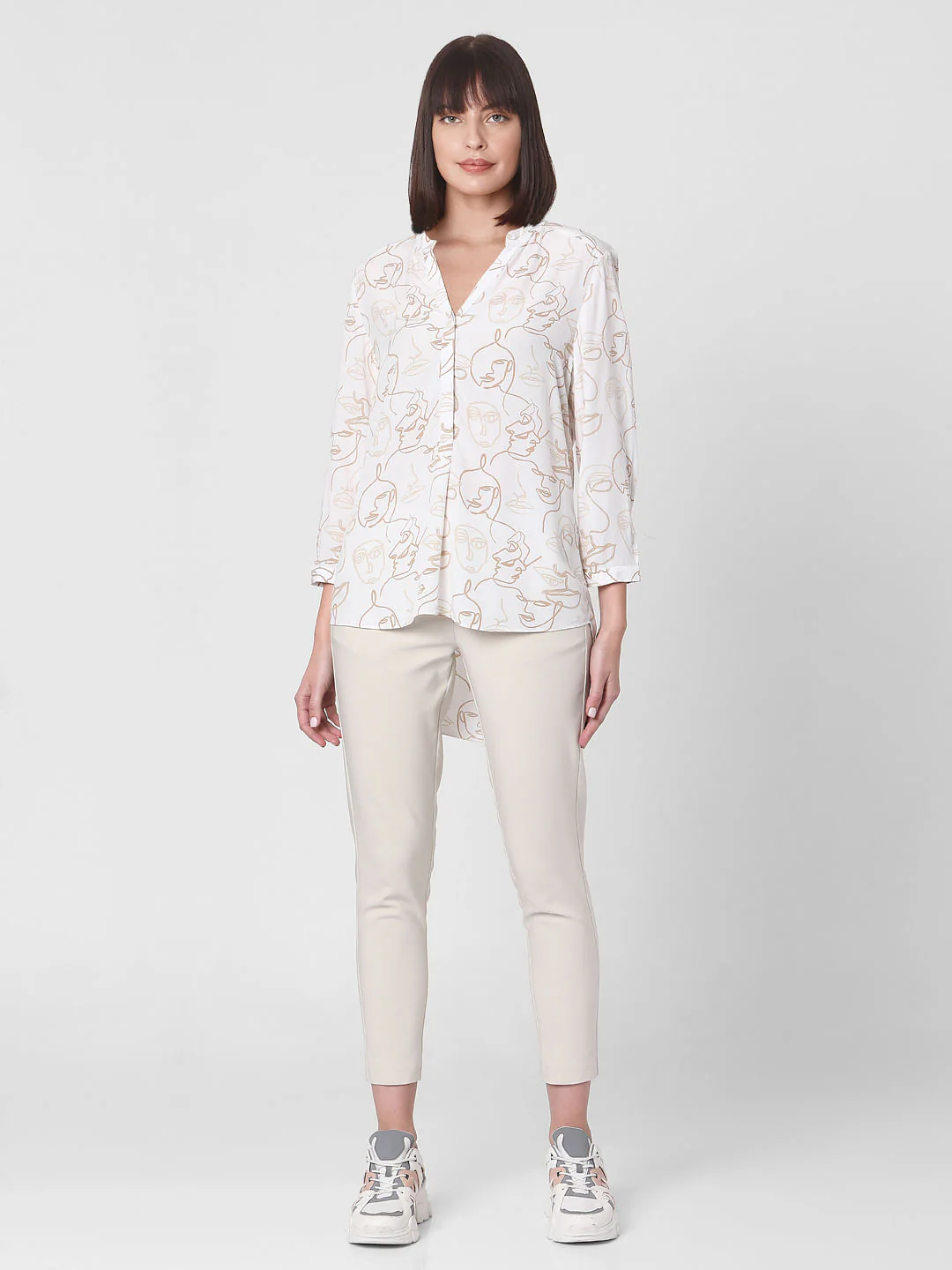 White Face Print Top - Image 6