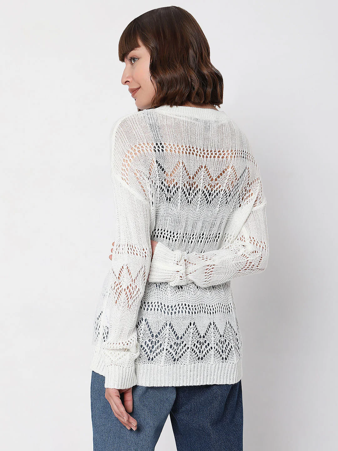 White Lace Sweater - Image 4
