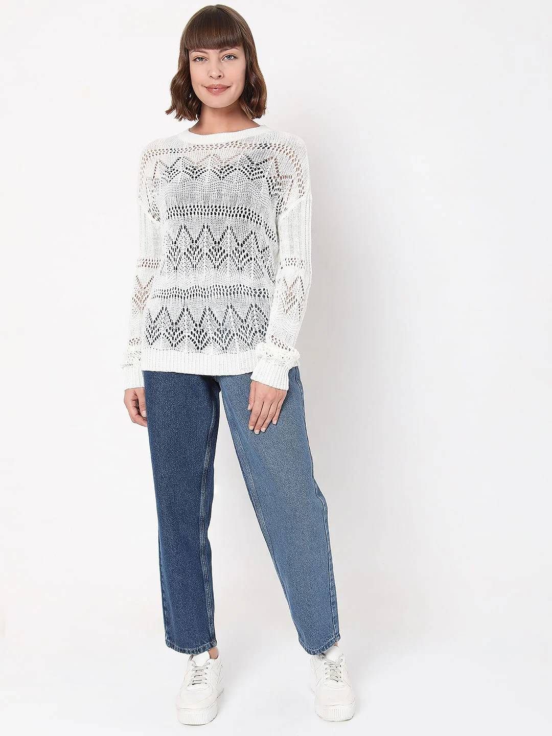 White Lace Sweater - Image 5