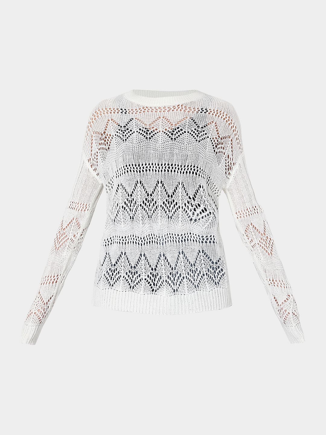 White Lace Sweater - Image 7