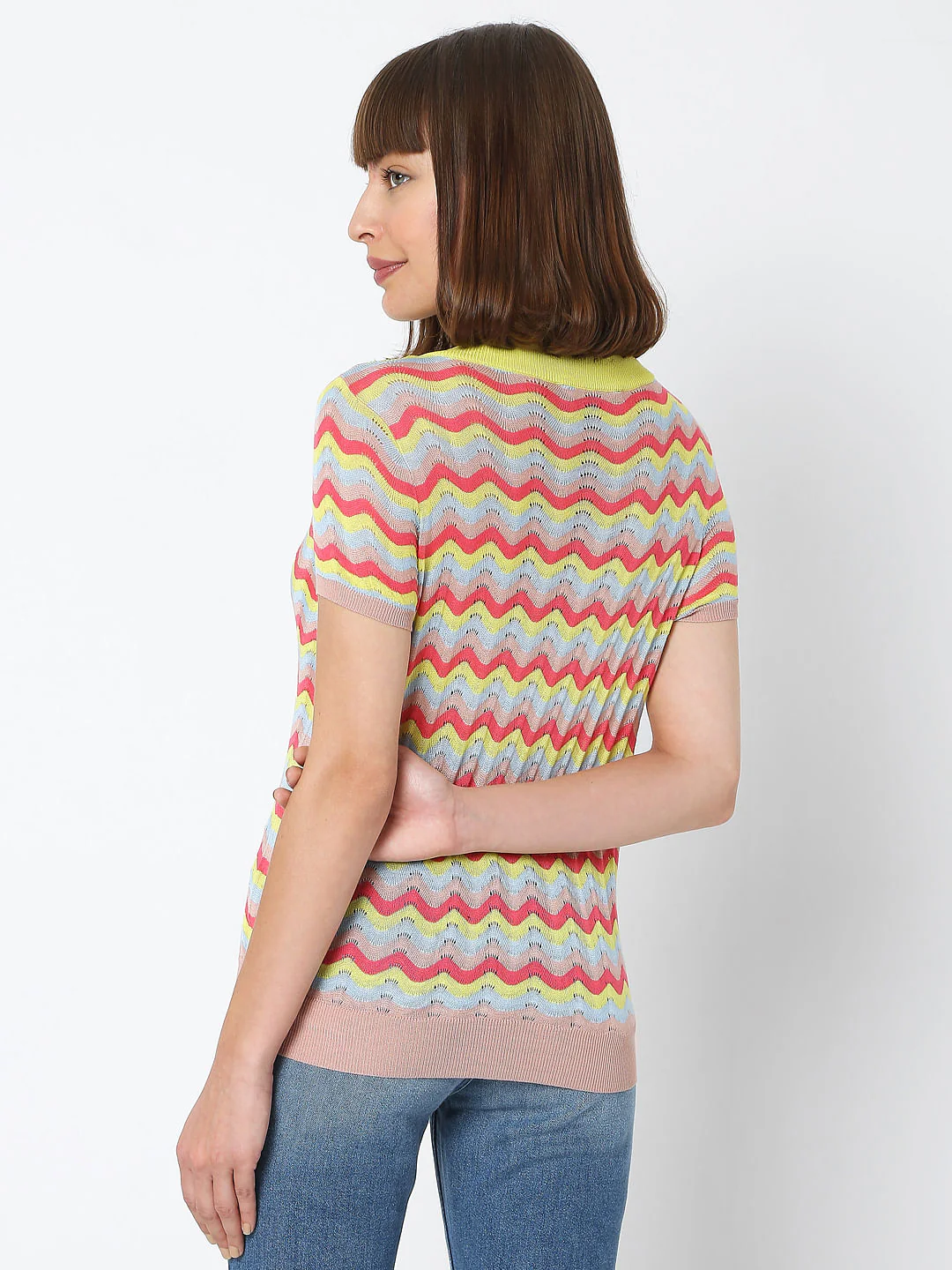 Multi-Coloured Striped Top - Image 4