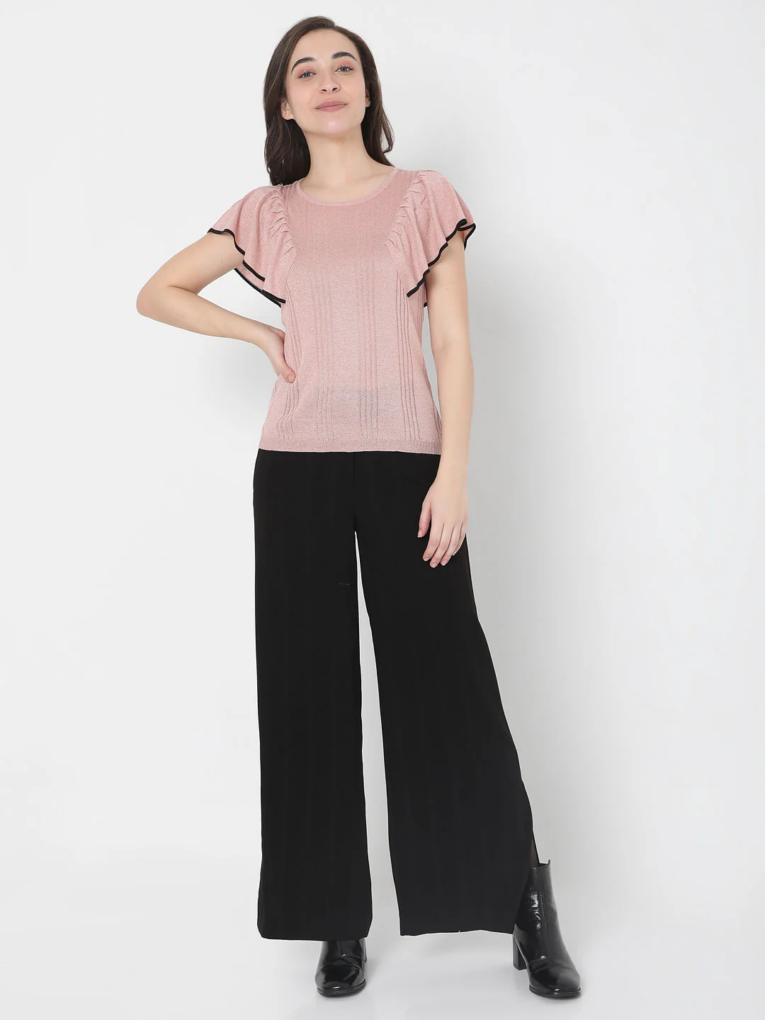Pink Ruffle Sleeve Top - Image 5