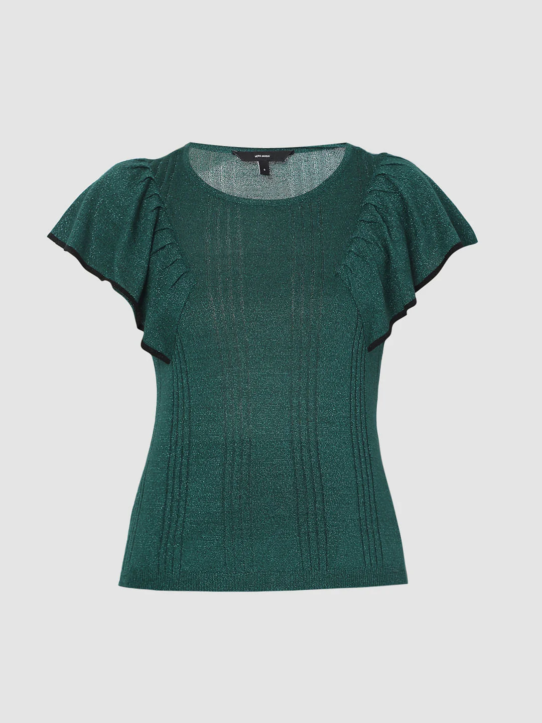 Green Ruffle Sleeve Top - Image 7