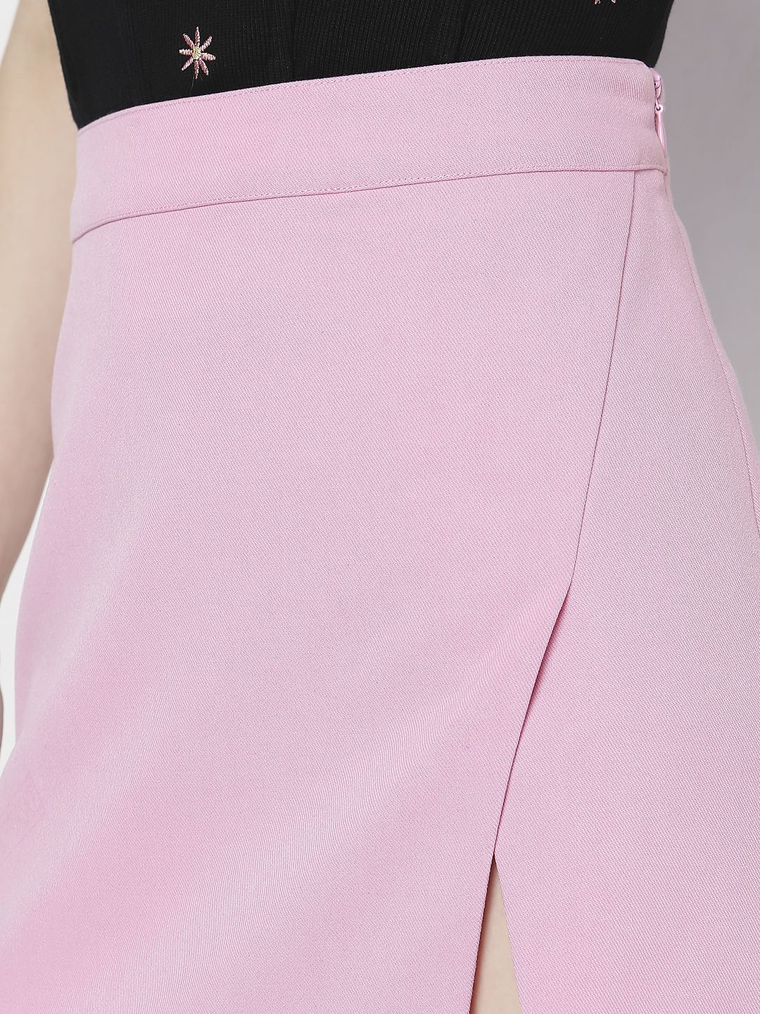 Pink High Rise Mini Skirt - Image 8