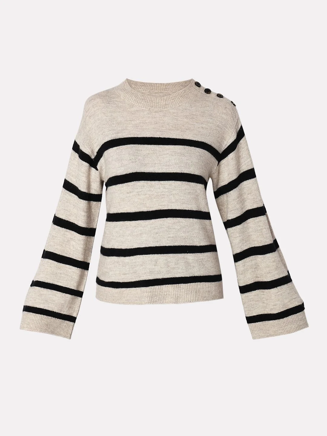 Beige Striped Pullover - Image 7