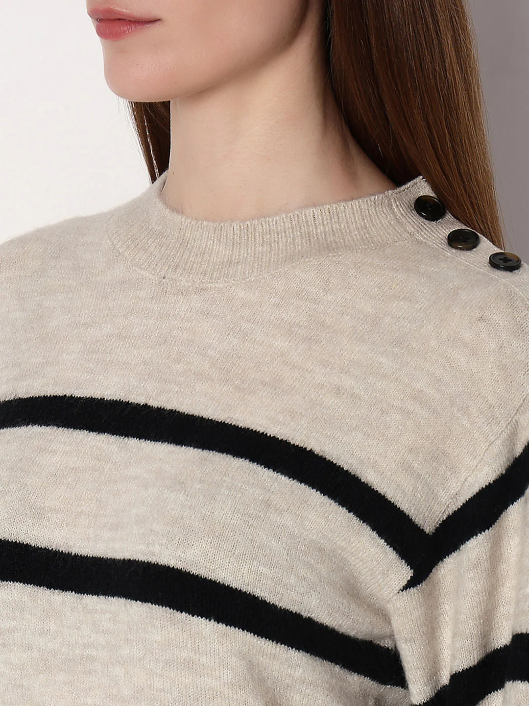 Beige Striped Pullover - Image 8