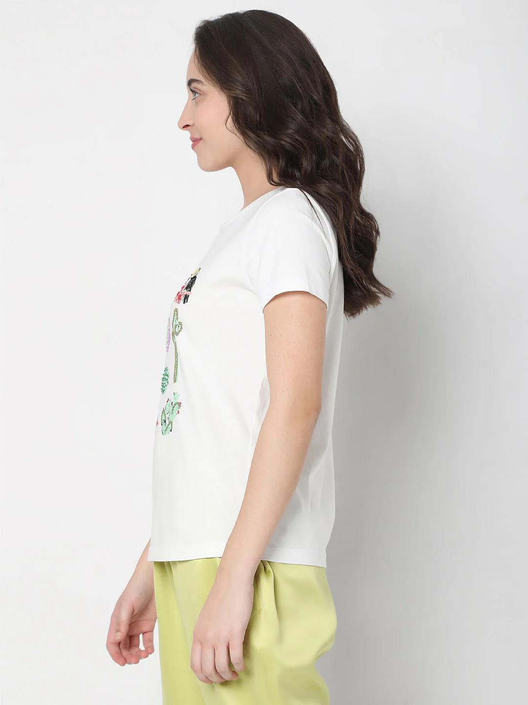 White Graphic Print T-Shirt - Image 3