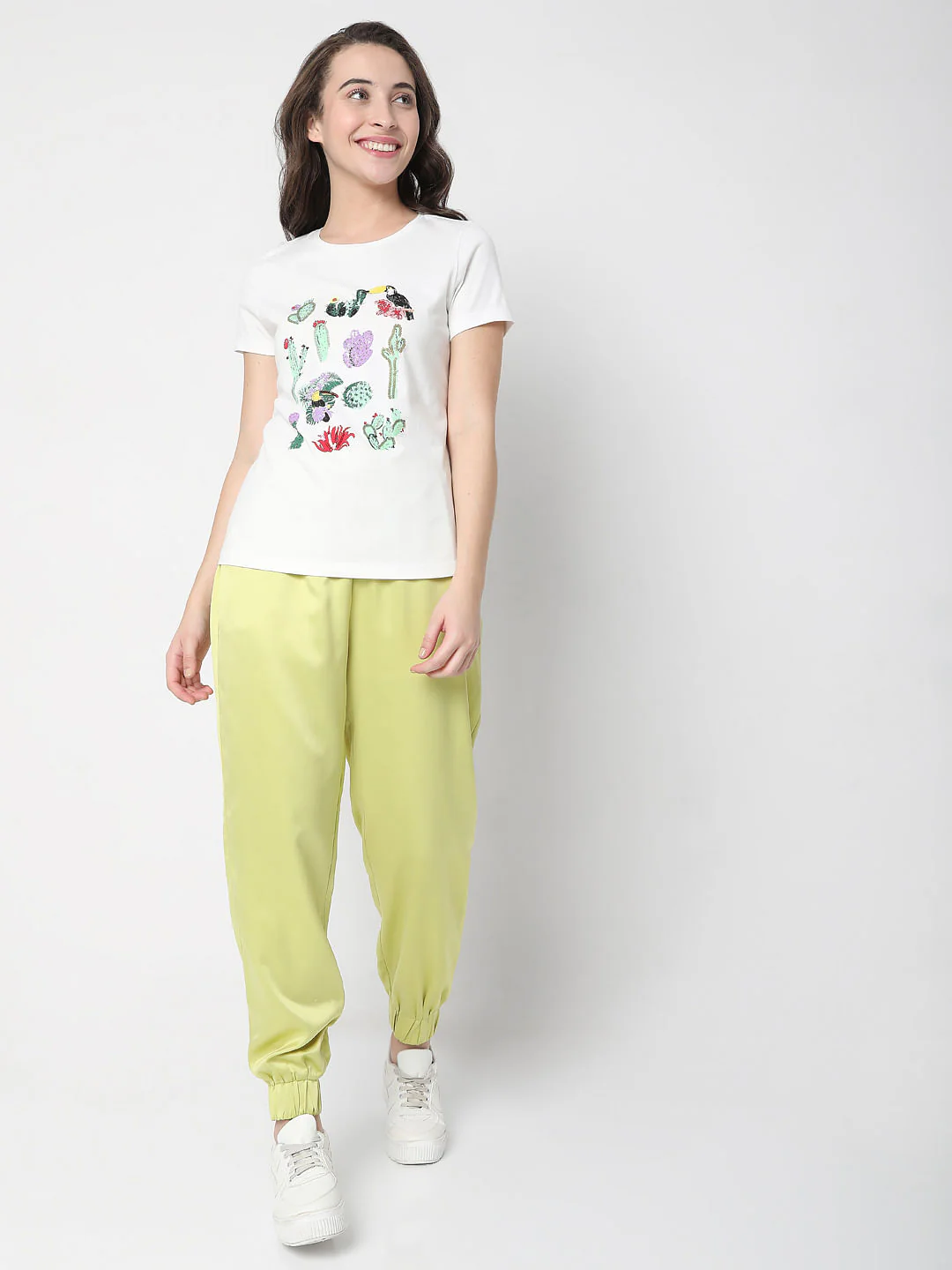 White Graphic Print T-Shirt - Image 5