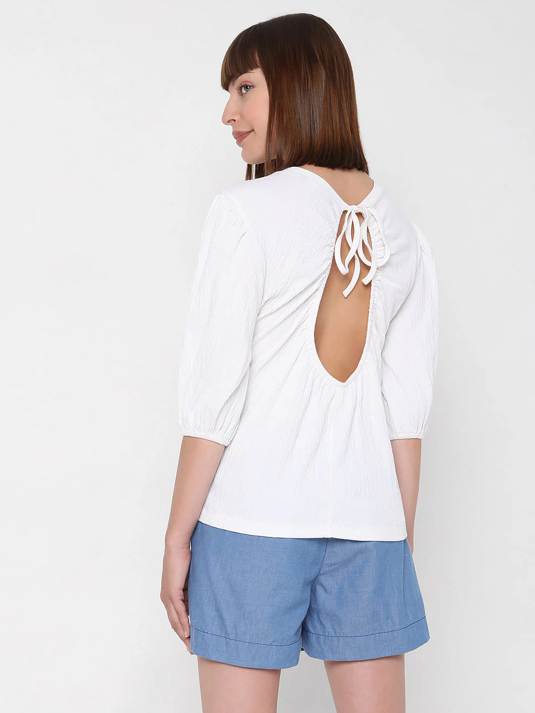 White Back Cut Out Top - Image 4