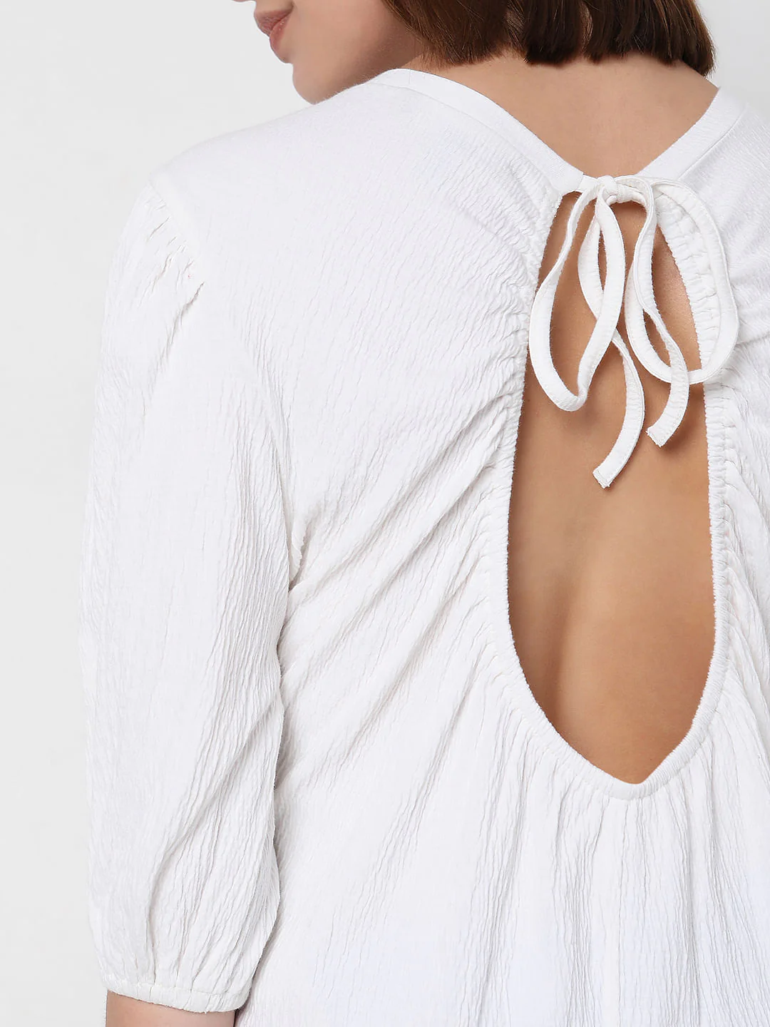 White Back Cut Out Top - Image 8