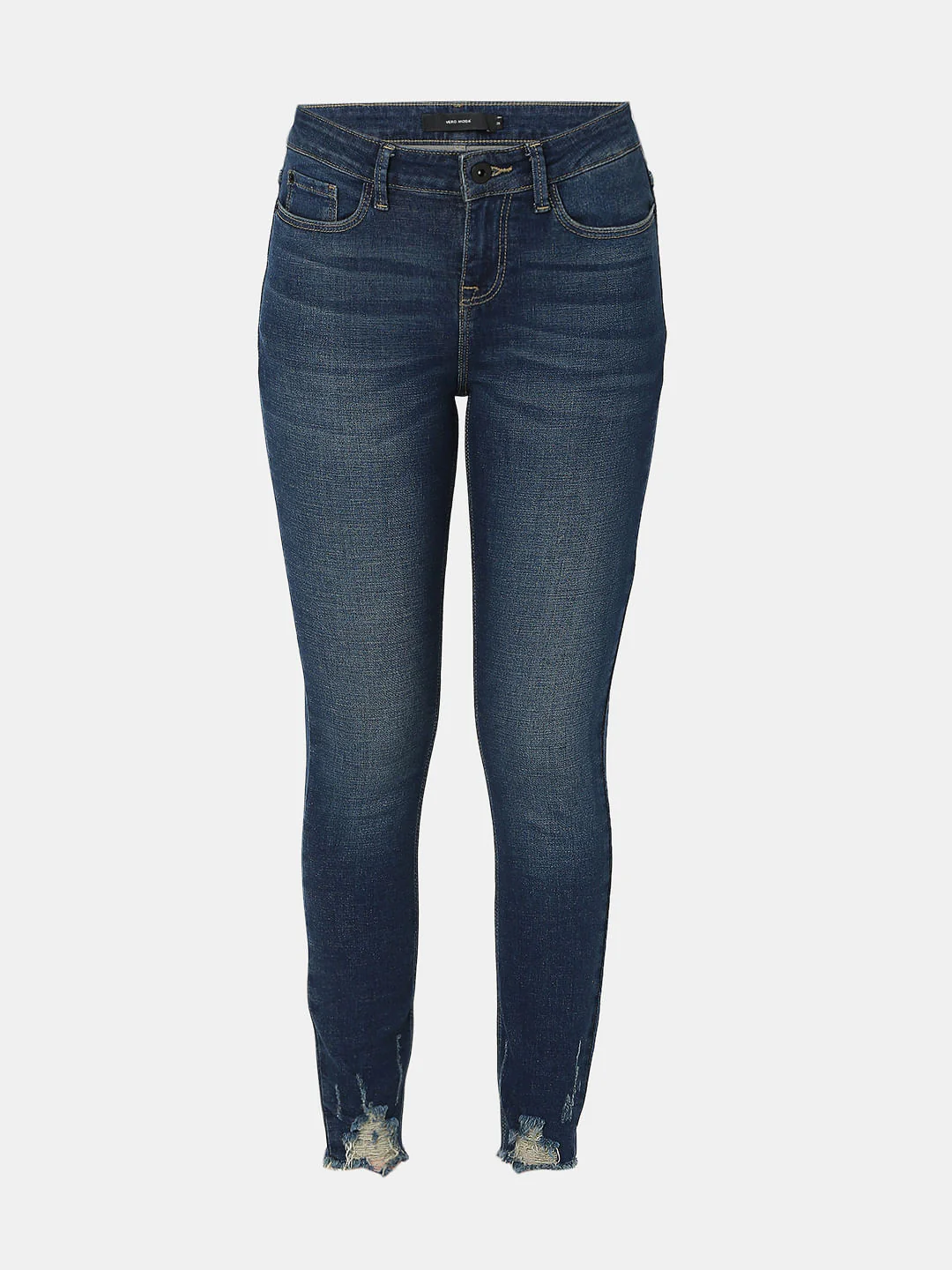 Blue Mid Rise Wendy Skinny Jeans - Image 7