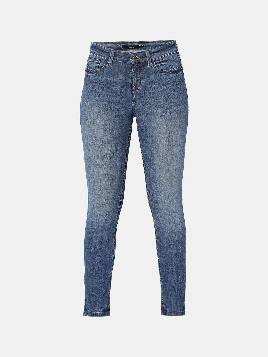 Blue Mid Rise Wendy Skinny Fit Jeans - Image 7